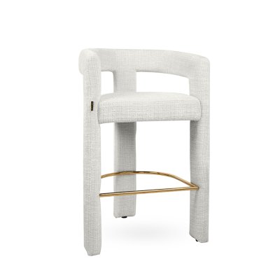 MaMaison krzesło barowe LOGAN białe