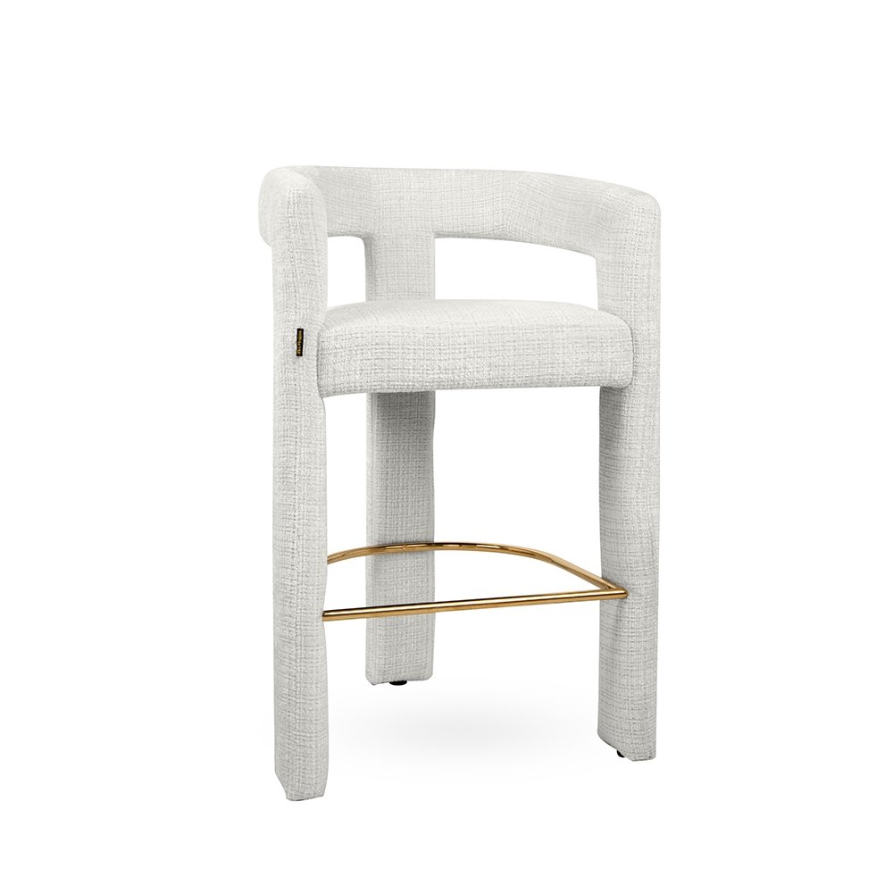 MaMaison krzesło barowe LOGAN białe