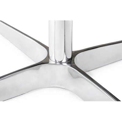 Fotel SWAN WOOL PREMIUM czerwony -  wełna, podstawa stal