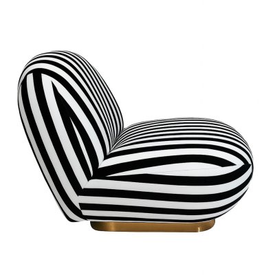 MaMaison fotel obrotowy AZURE biały /     czarny