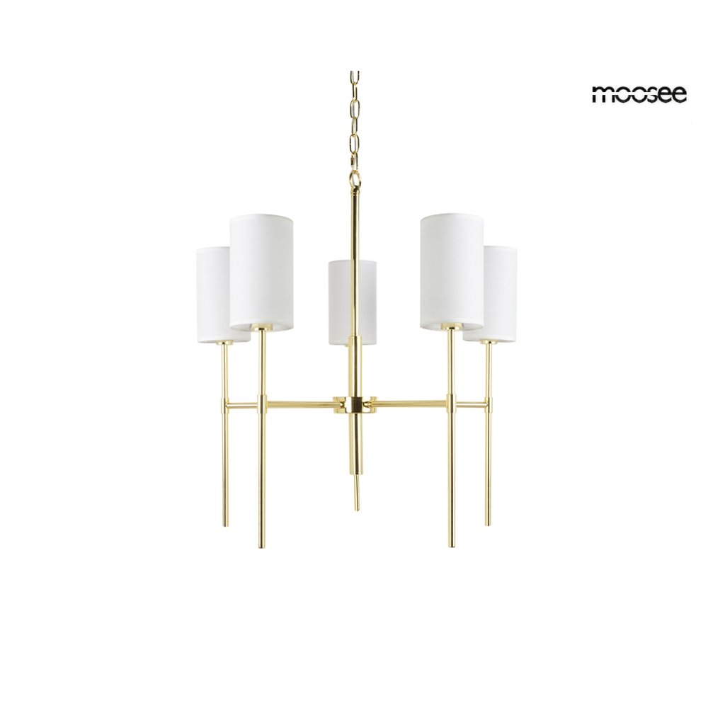 MOOSEE lampa wisząca IMPERIO 5 złota