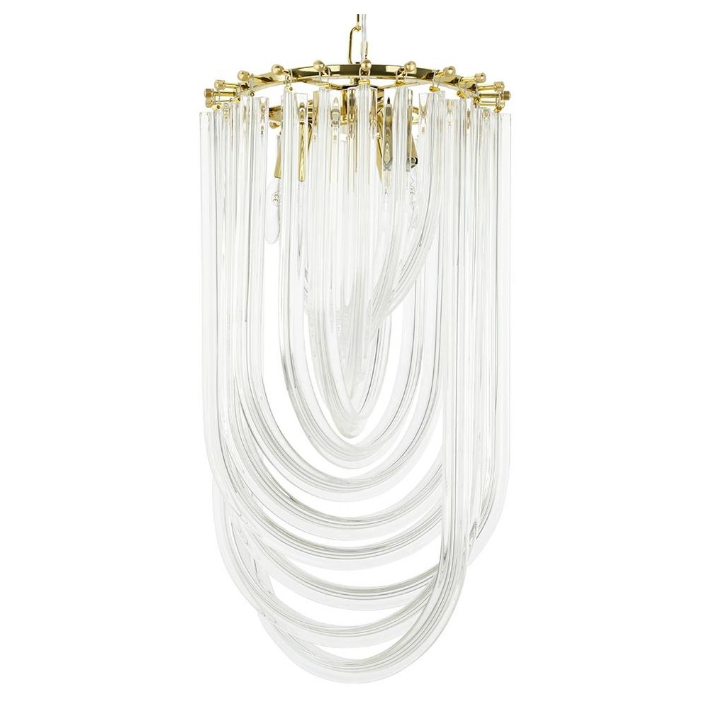 MOOSEE lampa wisząca MURANO L złota