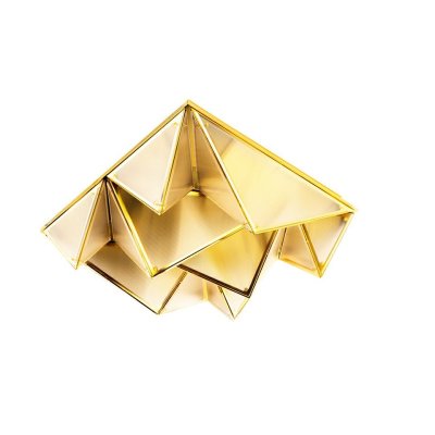 MOOSEE lampa sufitowa / plafon PYRAMIDS   złota