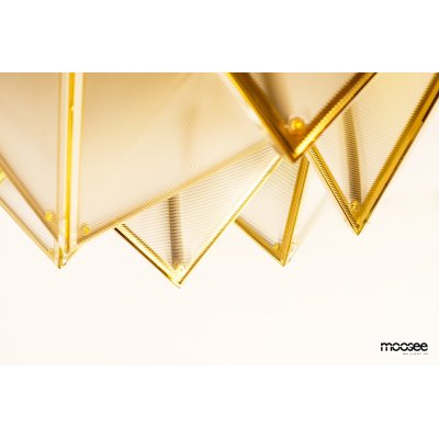 MOOSEE lampa sufitowa / plafon PYRAMIDS   złota