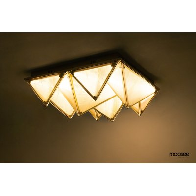 MOOSEE lampa sufitowa / plafon PYRAMIDS   złota