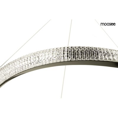 MOOSEE lampa wisząca ANILLO 80 czarny     chrom