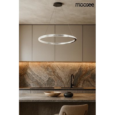 MOOSEE lampa wisząca ANILLO 80 czarny     chrom