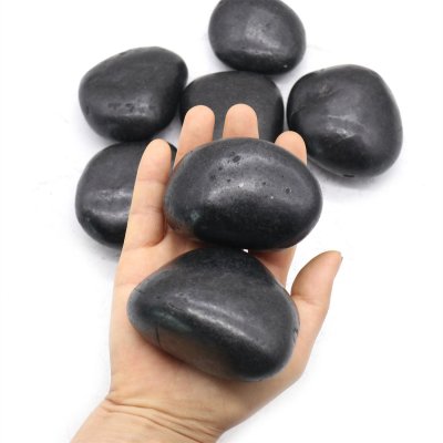 Kamień OTOCZAK 3-5 cm 20 kg polerowany    czarny