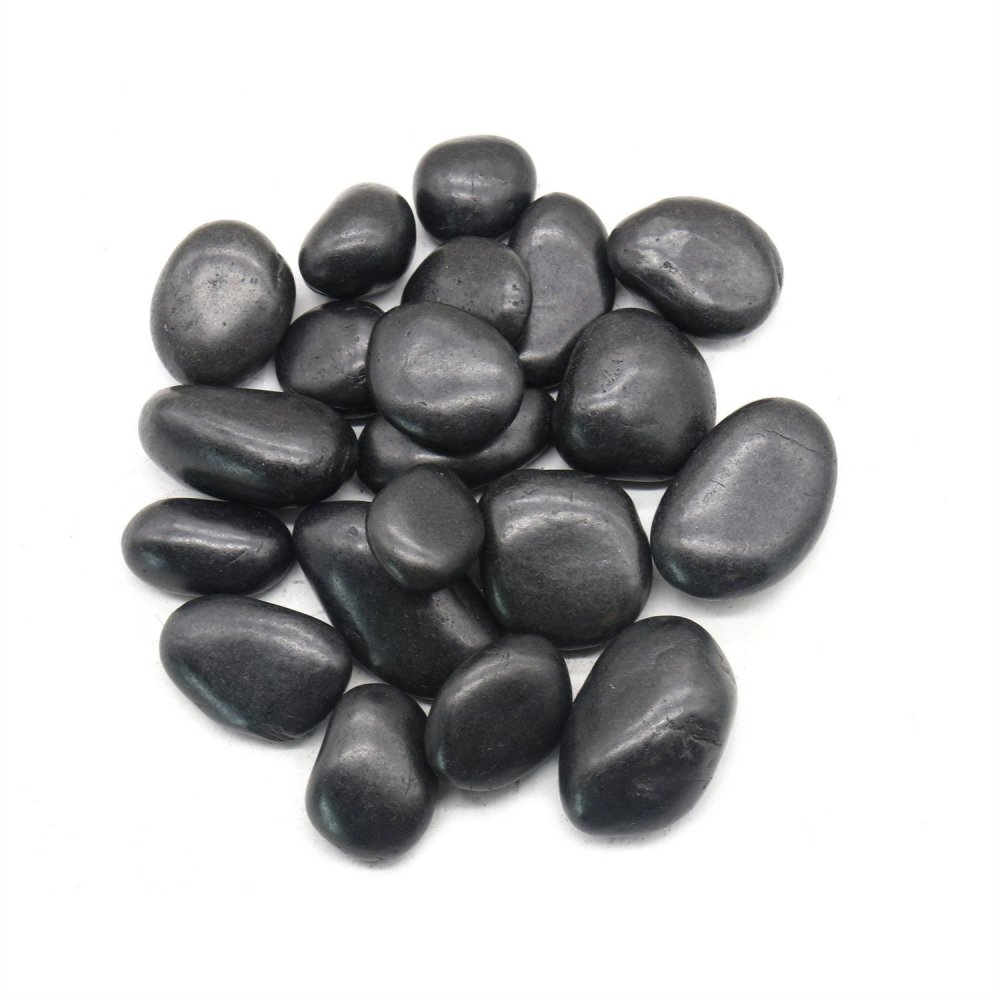 Kamień OTOCZAK 5-8 cm 5 kg polerowany     czarny