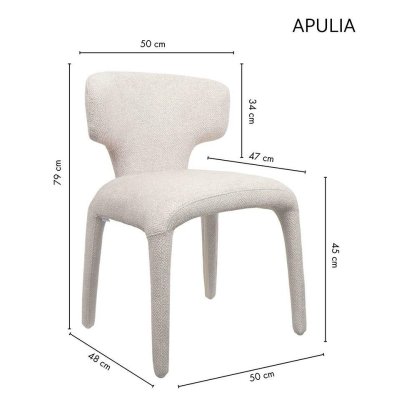Krzesło APULIA beżowe
