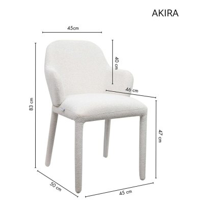 Krzesło AKIRA beżowe