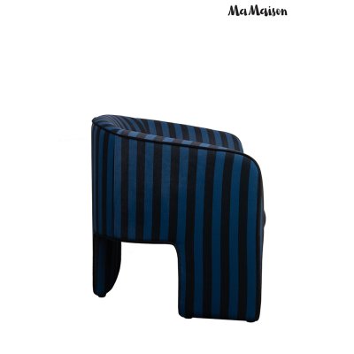 MaMaison fotel JOLIE niebieski / czarny