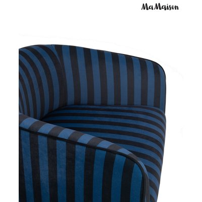 MaMaison fotel JOLIE niebieski / czarny