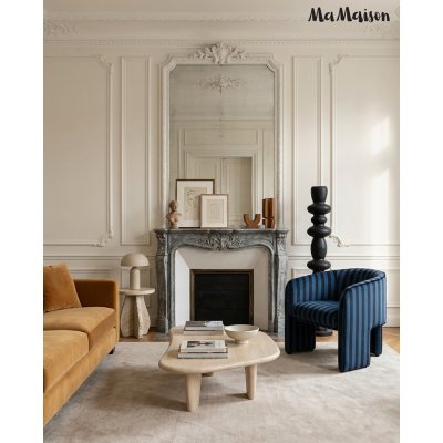 MaMaison fotel JOLIE niebieski / czarny