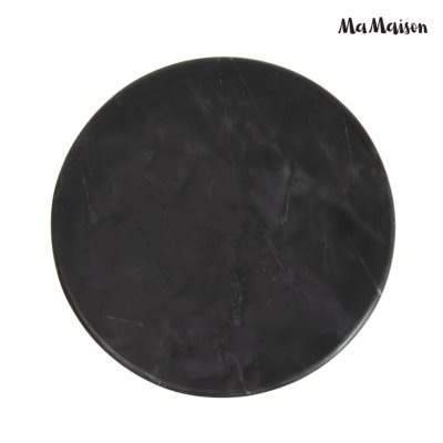 MaMaison stolik TANGO 45 czarny marmur    / drewno mango