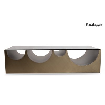 MaMaison stolik kawowy DRAGON 150 złoty   / czarny