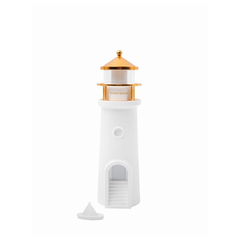 Lampka nocna z projektorem SHP            LIGHTHOUSE biało-złota