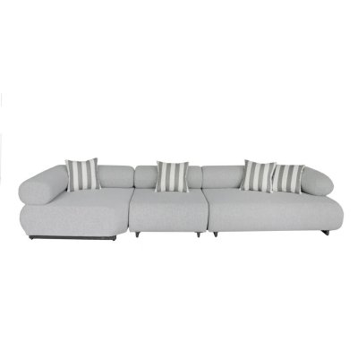 MaMaison sofa ogrodowa ALEXANDER szara    (poduszki i pokrowiec w zestawie)