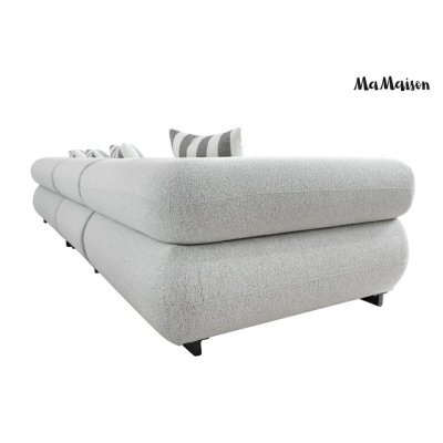 MaMaison sofa ogrodowa ALEXANDER szara    (poduszki i pokrowiec w zestawie)