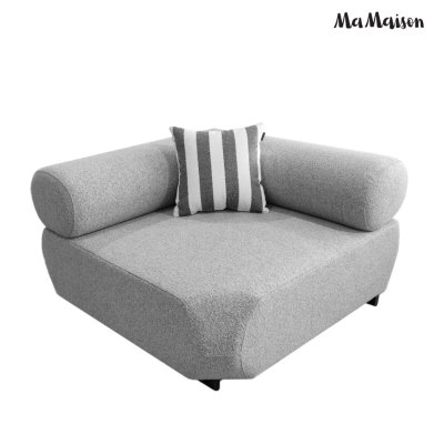 MaMaison sofa ogrodowa ALEXANDER szara    (poduszki i pokrowiec w zestawie)