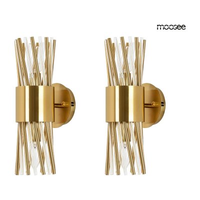 MOOSEE zestaw 2 lamp ściennych LORENZO    złoty