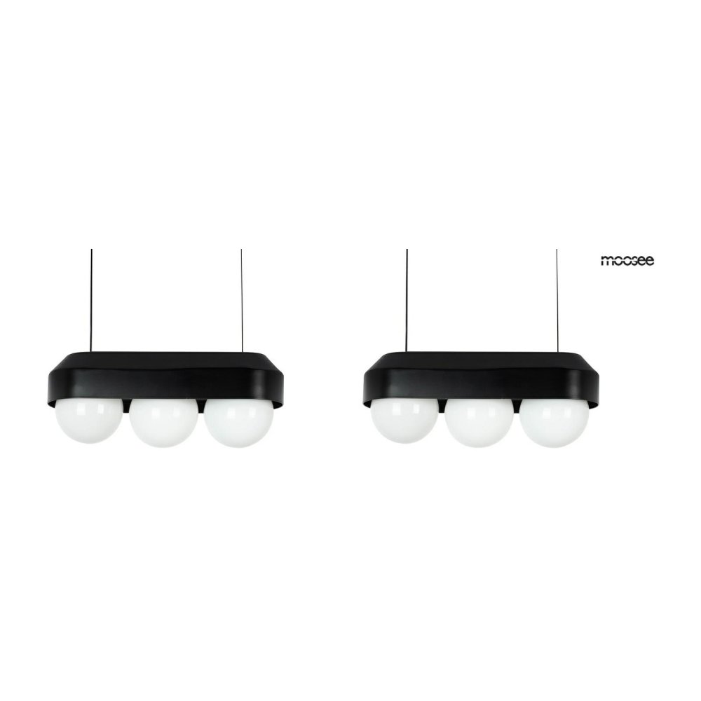 MOOSEE zestaw 2 lamp wiszących DROPS 3    czarny