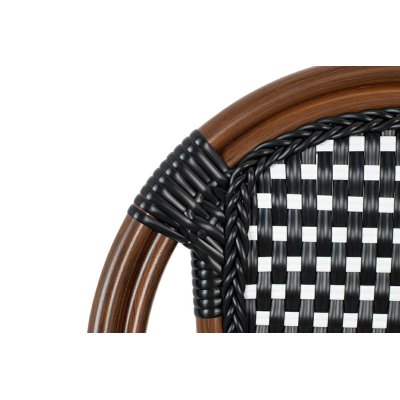 Zestaw 6 krzeseł ogrodowych CAFE PARIS    ARM brązowy rattan