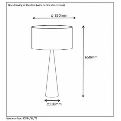 Lampa stołowa Conos
