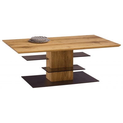 Moreno Ława (podstawa metal, półki szkło)