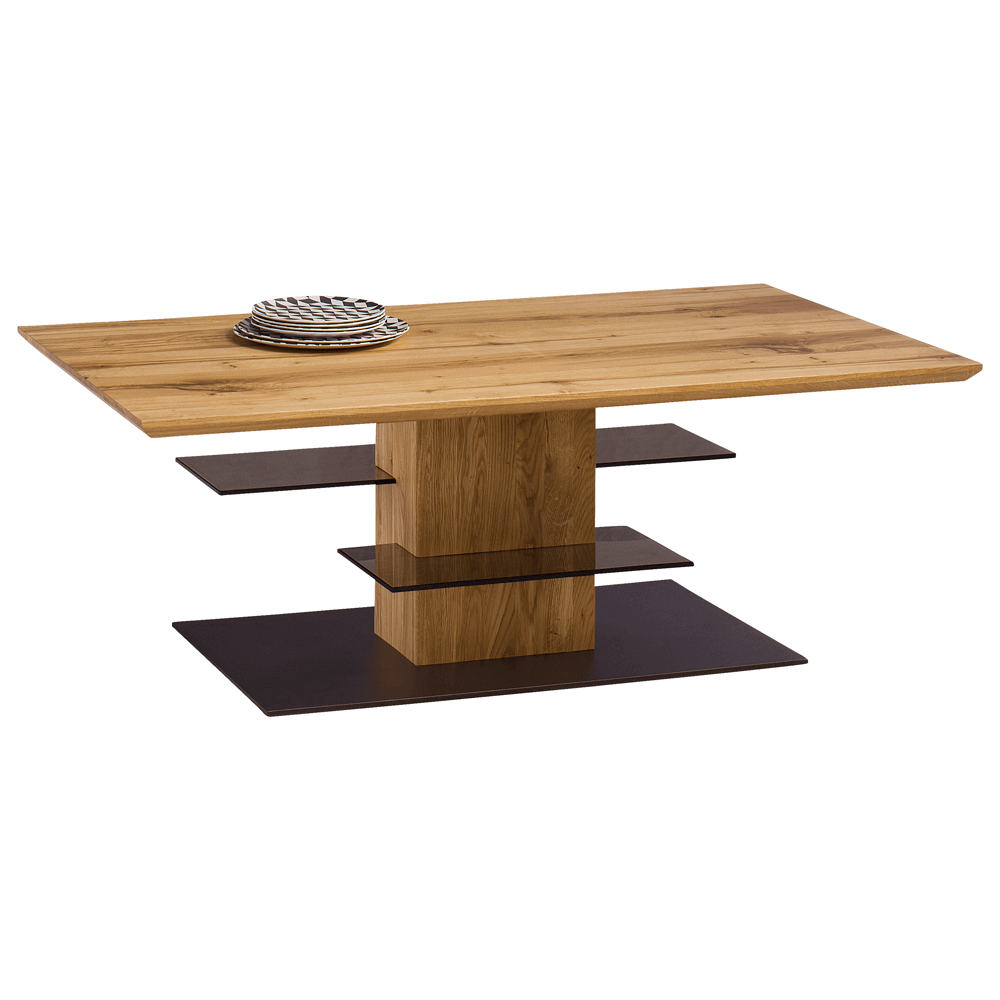 Moreno Ława (podstawa metal, półki szkło)